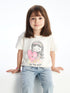 LC Waikiki Crew Neck Printed Short Sleeve Baby Girl T-Shirt